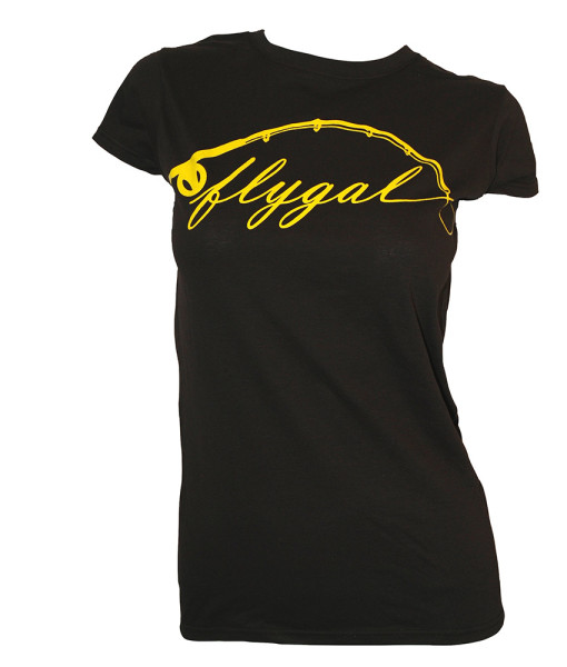 Flygal T-Shirt Dark Brown/Yellow